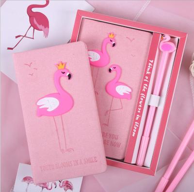 China 2021 Chinese Promotion Convenient Rubber Cute Flamingo Set Gift Set for sale