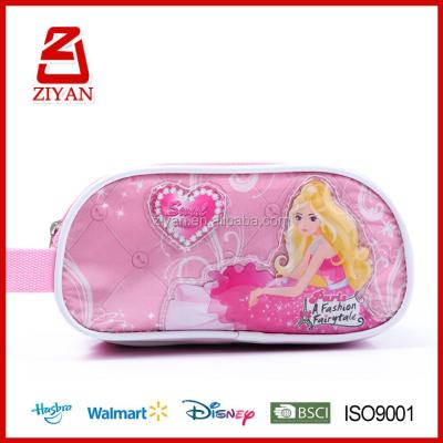 China Wholesale Fashionable Girl Picture Pencil Case Pencilcase Pink Stationery Non-Decker Case for sale