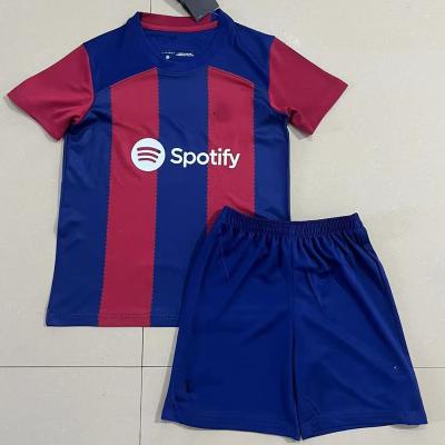 China Breathable Kids Soccer Jersey Customized Boys Soccer Jersey Quiock Football Dry Uniform Breathable Football Uniform For Kids for sale