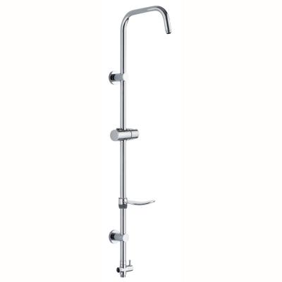 China With diverter round brass slide rail with water inlet and adjustable wall brackets, slide bar NHS1102 for sale