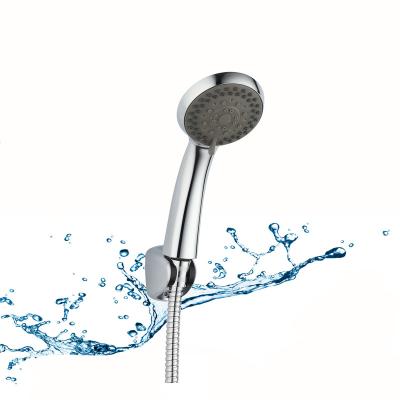 China Without Needle Chrome Stainless Steel Pipe And Hand Holder Wall Mounted ABS Plastic Shower Head Sets for sale