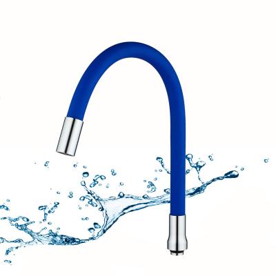 China High quality guaranteed modern royal blue universal trumpet head silicone kitchen flexible hose for sale