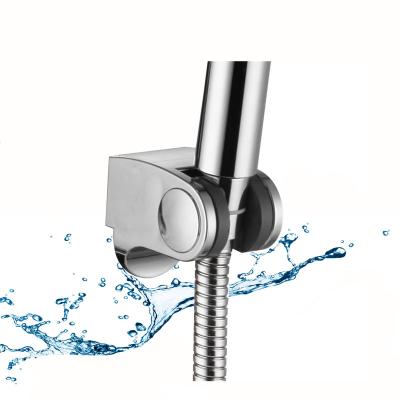 China Without Switch Adjustable Handheld Shower Holder Fixed Shower Seat ABS Chrome Shower Head Seat Bathroom Accessories for sale