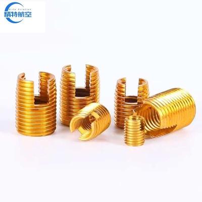 China Customized Brass Insert Nut Self-Tapping Threaded Inserts with Fine/Coarse Thread Type and T/T Payment for sale