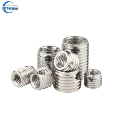 China Press Knurled Ultrasonic Threaded Insert Nut Self Tapping Bushing Stainless Steel Selftapping Thread Insert for Plastic for sale