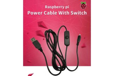 China 1.5M Raspberry Pi Components USB zu Mikro-USB-Kabel mit AUF Aus-Schalter zu verkaufen