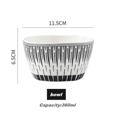 China SDLX style restaurant and hotel disposable plain white ceramic bowl for sale for sale