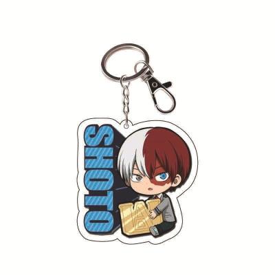 China Acrylic Metal Anime Key Chain Cartoon My Hero Academia Pendant Uchiha Itachi Key Chains Jewelry Main Holder for sale