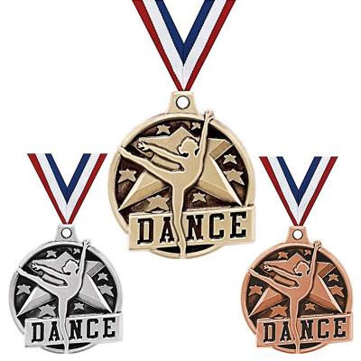 China Tiny Tasty Custom Europe Gymnastics Heart Gymnastic Design Dancer Dance Medals for sale