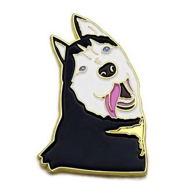 China Europe Customized High Quality Hard Badge Push Monday Dog Enamel Lapel Pin Custom Made for sale