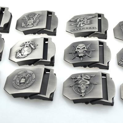 China Nickel Free Amphibious Wholesale Custom Men Or Women Metal Die Casting Western Parts Belt Buckles for sale