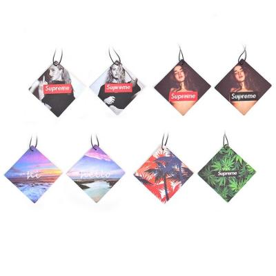 China Eco - Friendly Hanging Car Shaped To Design Personalized Custom Air Fresheners Manufacturers for sale