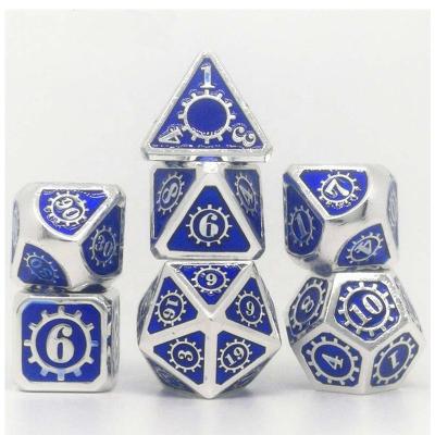 China Custom wholesale game makers white printed polyhedral mini dnd dies volumes for sale