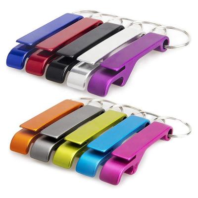 China Wholesale Promotional Custom Keychain Multifunctional Metal Bottle Opener Key Ring for sale