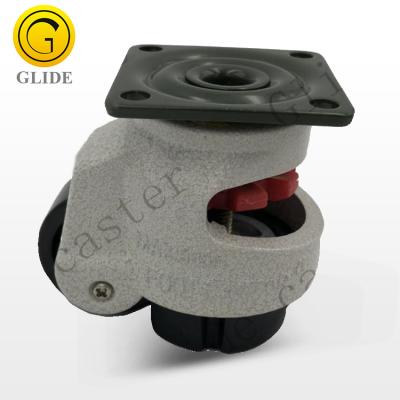 China 4/5/6/8 Inch Adjustable Nylon Height Activity Leveling Footmaster Machine Casters GF501 for sale