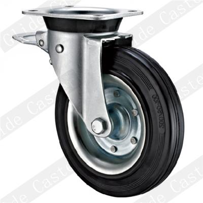 China Industry Rubish Caster Waste Bin Rubber Caster Waste Bin Caster for sale