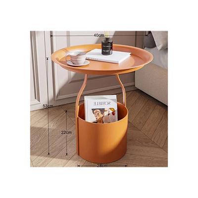 China Sustainable small round side coffeetable for cafe bench table stainless steesmall around wall mounted coffeetable metalsmall for sale