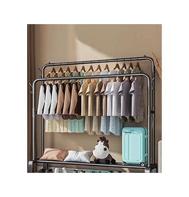 China Tieyi Clothing Store Hanger Display Viable Type Positive Hanging Side Combination Floor Women Hanger for sale