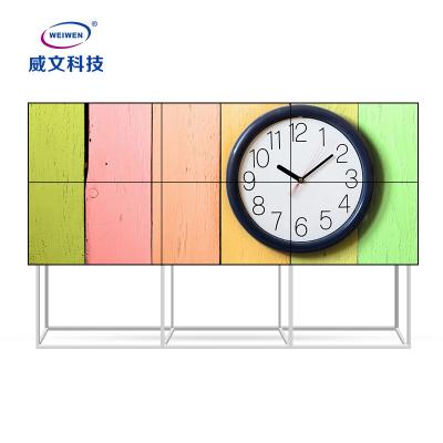 China 3*3 Latest 55inch 750cd High Brightness 3.8mm 4k Resolution Lcd Indoor Seamless Video Wall Video Wall Rack for sale