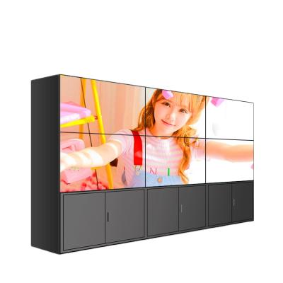 China Indoor Video Wall Controller 2x2 Video Wall Splitter LCD Display LCD Vertical Display TV Wall for sale