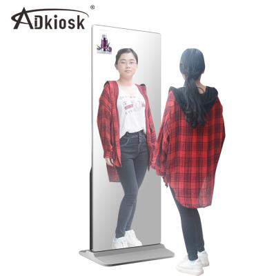 China 1.5mm cold rolled steel+Acrylic cover new arrival round motion mirror selfie photo booth magic mirror china manufacturer for sale