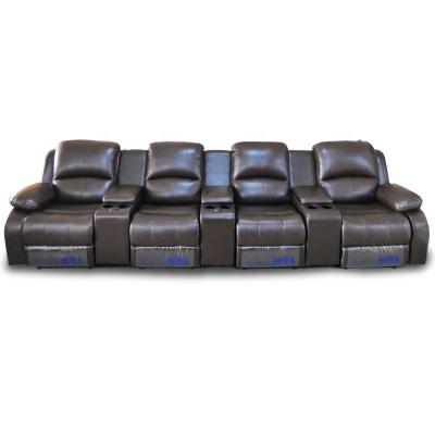 China Hot Seller Recliner Sofa For Home Furniture Set Extended Genuine Leather Living Room Modern Style for sale