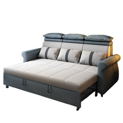 China New design metal foldable storage steel frame sofa bed with sofa living room sofa bed with storage for sale