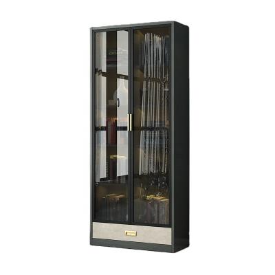 China High Excellent Quality Storage Rack Bedroom Study Living Room Furniture Storage Cabinet Glass Door Shelf for sale