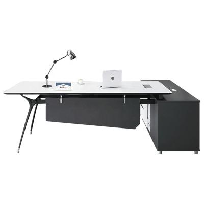 China Modern Executive Expandable L Shape Boss Office Desk Factory Manager Office Table Desk for sale