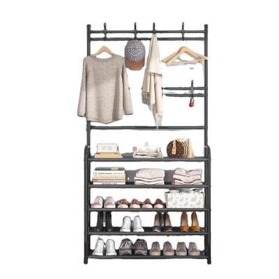 China 2021 Best Selling Convertible Metal Shoe Rack With Easy Hanger Set for sale