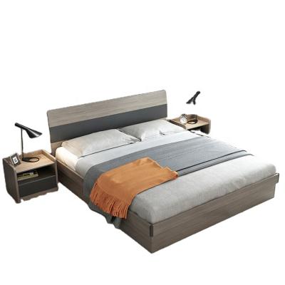 China China Suppliers Solid Wood Attractive Luxury Modern Upholstered Elegant Platform Bed Storage for sale