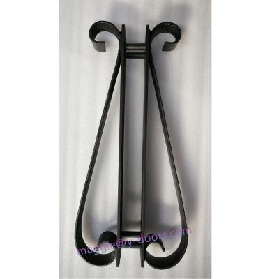 China US Customized Traditional Wrought Iron Door Handle Steel Solid Handle for sale