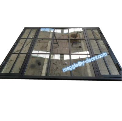 China Swing Modern Steel Window Door Iron Outswing Opening Window Casement Window for sale