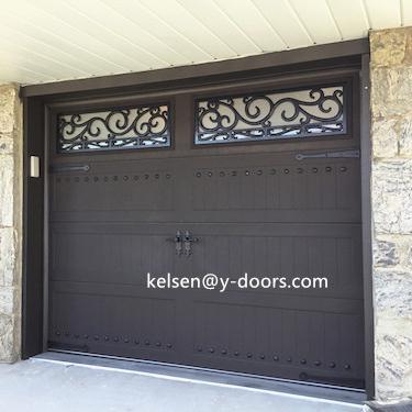 China Swing Wrought Iron Garage Door for sale