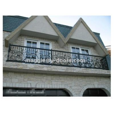 China Steel Wrought Iron Railing Design Balcony Railing For Outdoor Garden, Homes, Villas, School Customized Size for sale