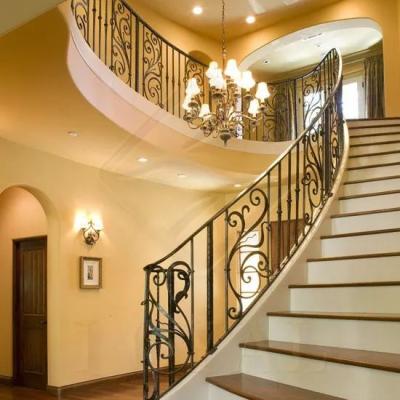 China Automatic Powder Coated Hand Railing Cast Steel Decorative Iron Stair Baluster for sale