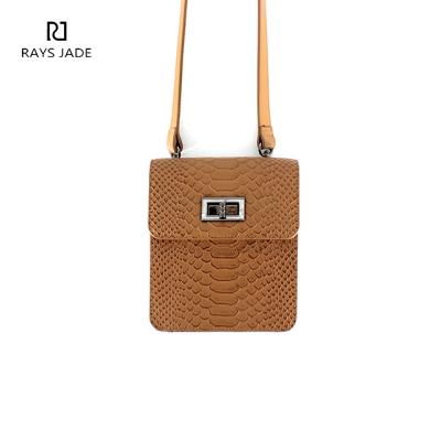 China New Arrival Mini Small Luxury Fashion Women Bag Waterproof Snakeskin Purses Genuine Leather Cross Body Bag For Girls for sale