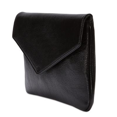 China Fashion Guangzhou Manufacturer Designer Wholesale High Quality Custom Women Envelope Genuine Leather Clutch Bag With Logo for sale