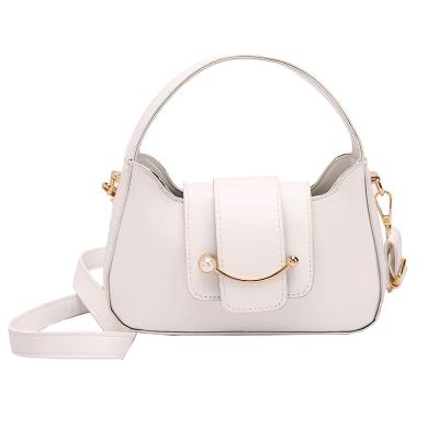 China Others 2021 PU Solid Color Shoulder Leather Luxury Cross - Body Women Shoulder Bags Classic Ladies Handbags Large for sale