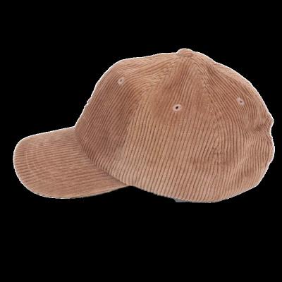 China New Design JOINT Embroidery Private Label Fedora Hats Dad Hat Brown Corduroy Hygroscopic Hat for sale