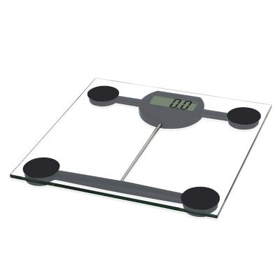 China Human Household Digital 180KG Mechanical Clear Glass Bathroom Scales Personal Weighing Electronic Bathroom Scale for sale