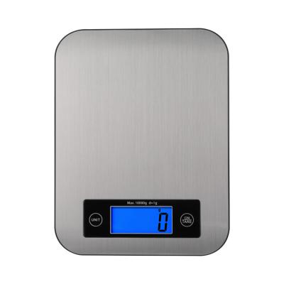 China With 10 Gram Kg Stainless Steel LCD Digital Measuring Electronic High Quality Kitchen Scale Tray Weighing Food Scale for sale