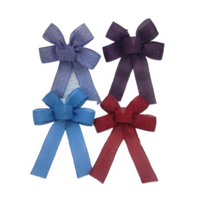 China Wholesale Classic Blue Purple Christmas Burlap Lavender HC121186 Red Burgundy Cable Ribbon Hangers For Christmas for sale