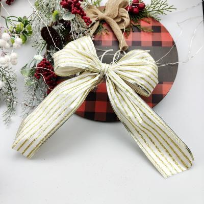 China HC121209-212 Christmas Decoration Wedding Party Christmas Tree Wreadth Easter Satin Gift Ribbon Bow For Wrapping for sale