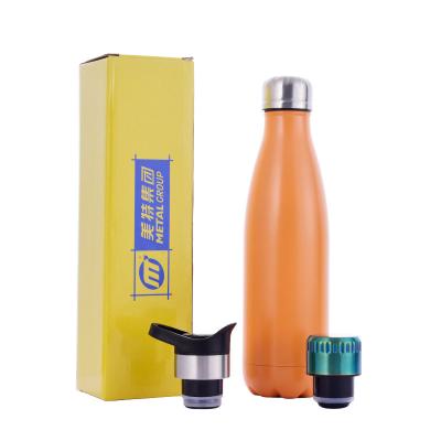 China Double Wall Business Stainless Steel Vacuum Cola Water Bottle With Logo Custom Thermos for sale