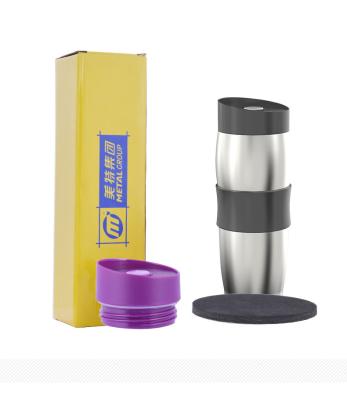 China PORTABLE High Quality Custom Logo Stainless Steel Wine Tumbler Double Wall Mugs for sale