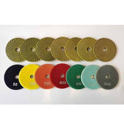 China Long Service Life Diamond Polishing Pad For Wet Angle Floor Grinder zu verkaufen