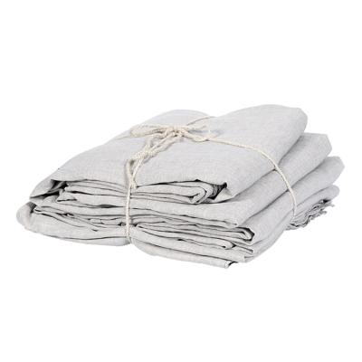 China 100% Breathable Stonewashed French Linen Fabric For Home Textile Bedding for sale