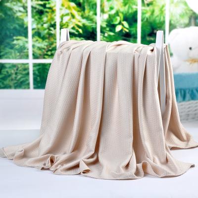 China Anti-pilling natural bamboo blanket, plain solid color organic bamboo blanket sheet for sale