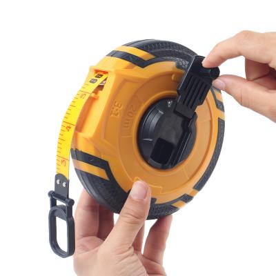 China Fiberglass Manufacturer Engineer Distance Source High Accuracy Tape Measure 20m 30m 50m Long Tape Measure Tape Measure for sale